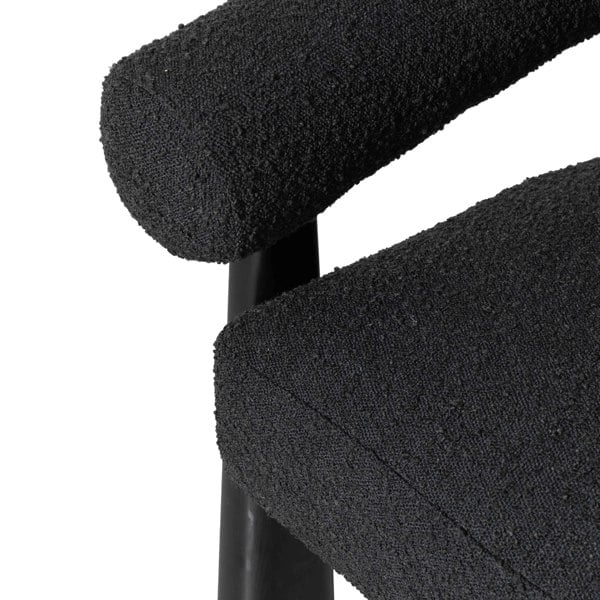 Furniture Edit Spara Black Boucle Accent Chair