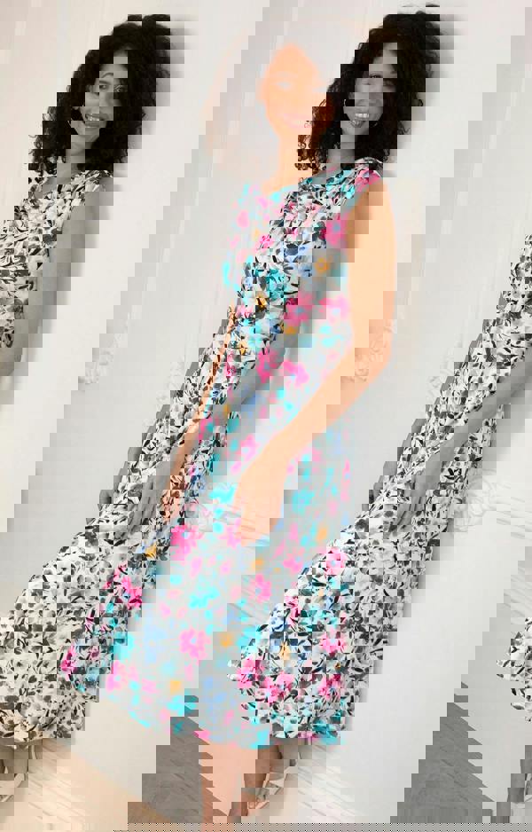 Alie Street London Darcie Cowl Neck Dress - Wild Blossom