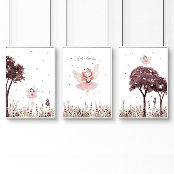 Nursery Pictures Framed | Set of 3 wall art prints