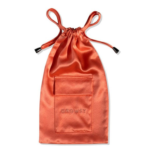 Drowsy Sleep Co Summer Coral Silk Carry Pouch