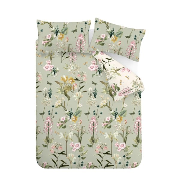 RHS Exotic Floral 200 Thread Count Cotton Reversible Duvet Cover Set