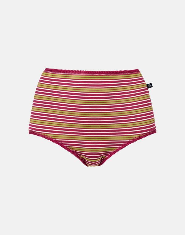 British Boxers Women's Bamboo Full Brief – Sugar Cane Stripe