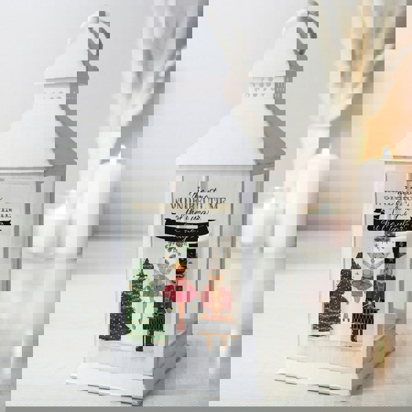 Personalised Memento Company Personalised Nutcracker White Lantern