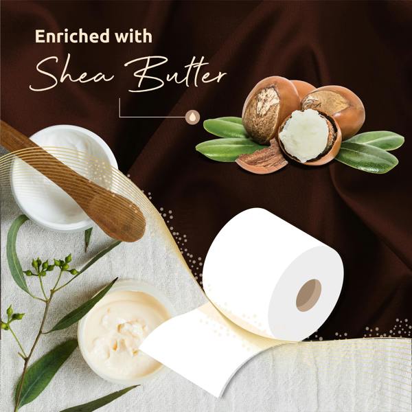 Phoenix Soft Shea Butter Fragranced Quilted White 3 Ply Toilet Paper (60 Pack)