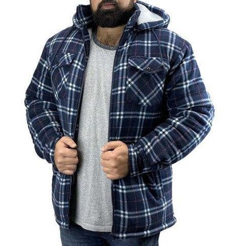 Game Richmond shirt opened to display full-length front zip and internal fleece layer, built for warmth and easy layering in rural conditions
