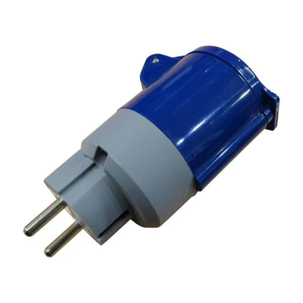 Euro Plug to CEE Socket Adapter - Coupler Caravan Camping Site