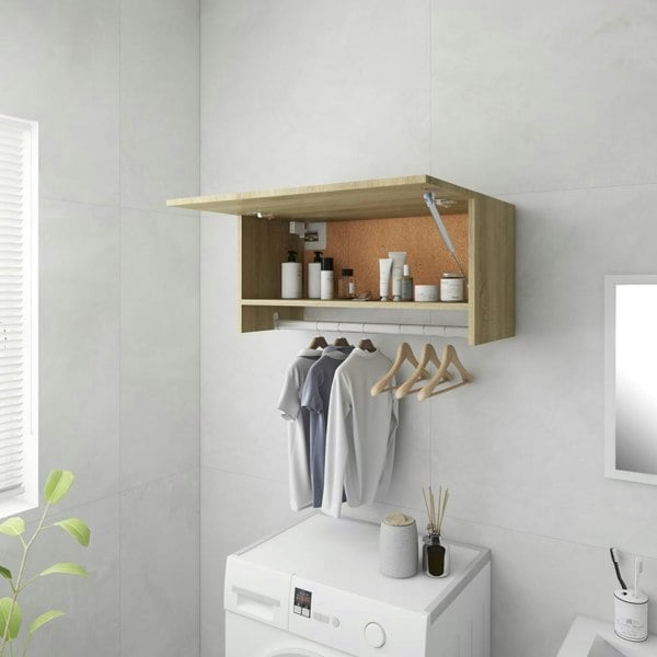 Berkfield Wardrobe Sonoma Oak 70x32.5x35 cm Engineered Wood