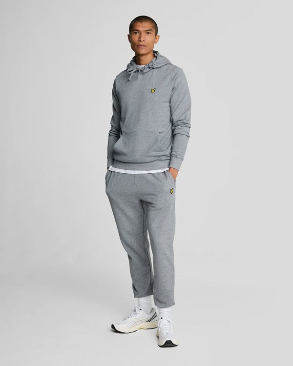 Lyle & Scott Pullover Hoodie - Mid Grey Marl