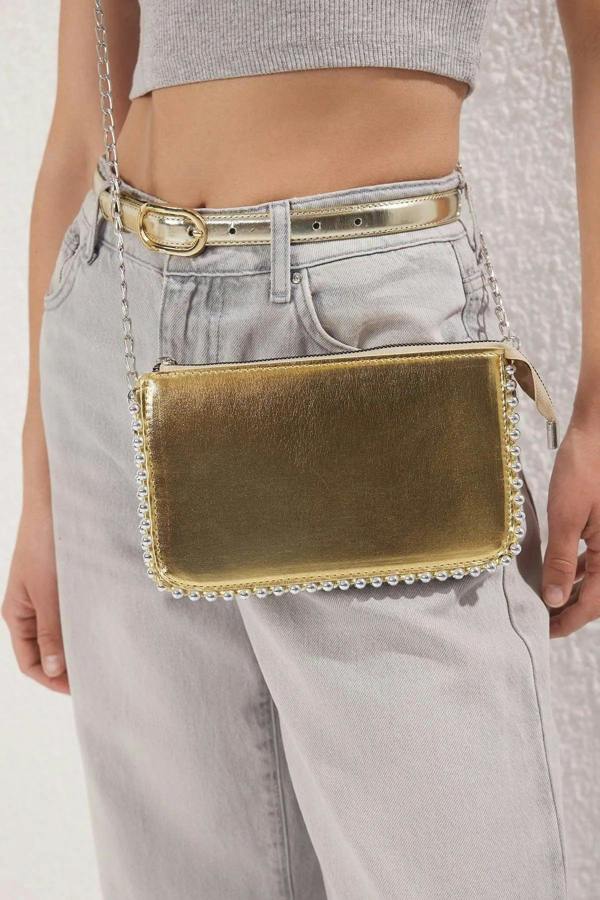 WOVCOR Studded Crossbody Small Wallet Bag