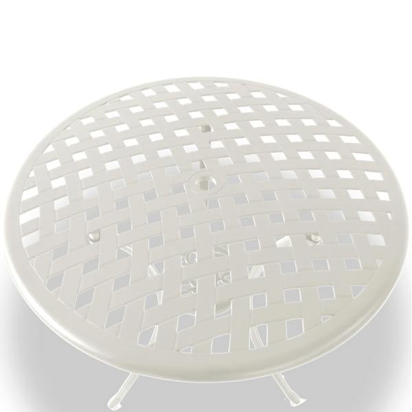 Homeology OSHOWA Garden and Patio White Cast Aluminium Bistro Table