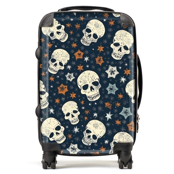 Warren Reed Skulls And Stars Suitcase