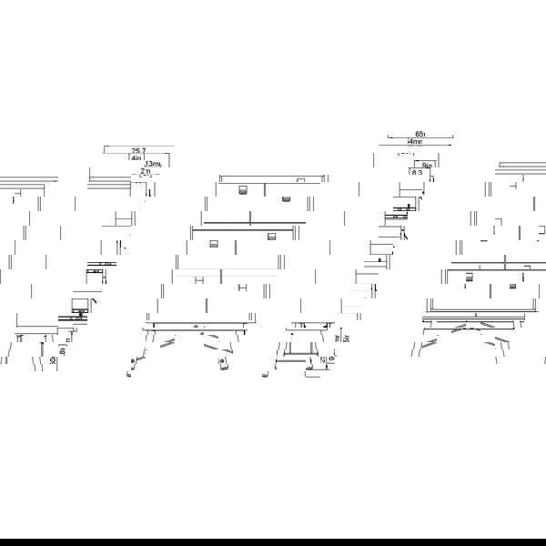 Furniture To Go Ry Double chest of drawers 6 drawers in Matt Black Walnut