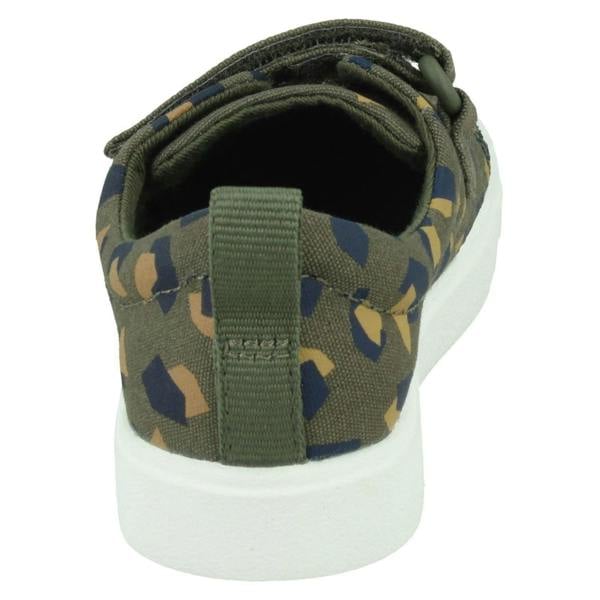 Clarks Childrens Clarks Hook & Loop Fastening Canvas Shoes City Bright