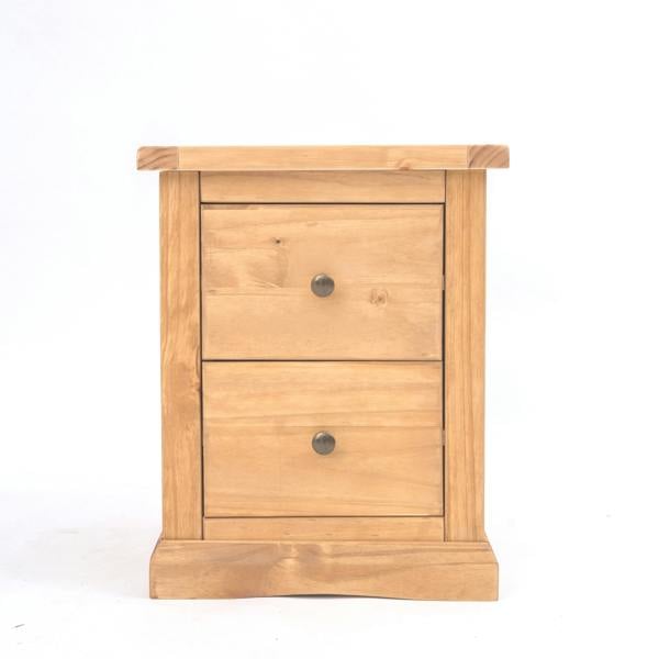 Lucca 2 Drawer Bedside Table