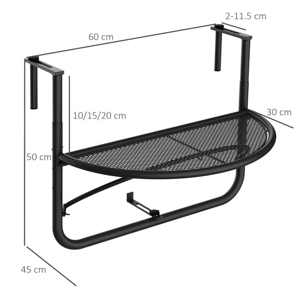 Balcony Railing Table