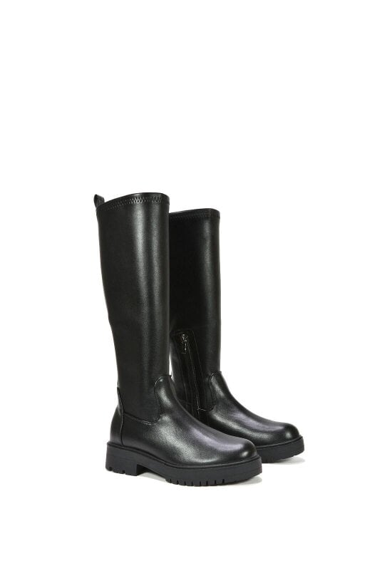 XY LONDON Chunky Sole Knee High Leg Stretch Boots