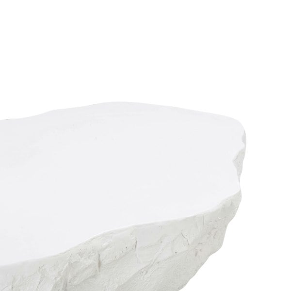 Furniture Edit Crag White Concrete Coffee Table Indoor Or Outdoor