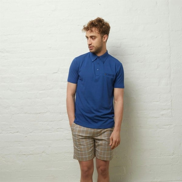 Gabicci V54GX18 Mens Ladro Jersey Polo Shirt Gabicci Vintage - SAPPHIRE