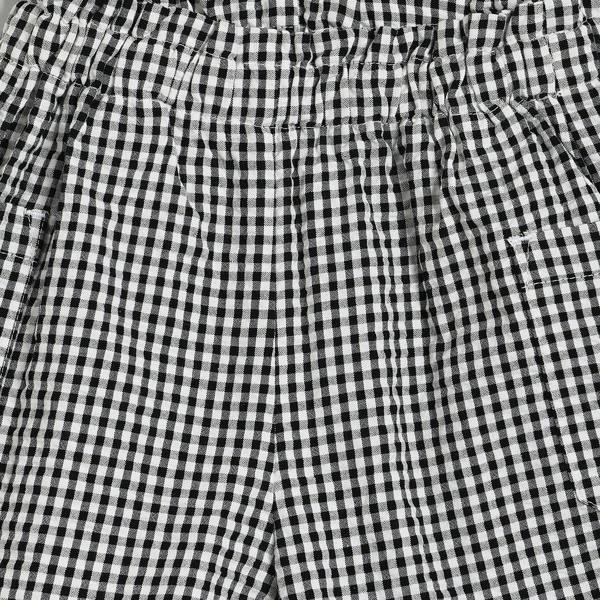 Mini Cuddles Baby Girls Gingham 2pc Set, Black & White
