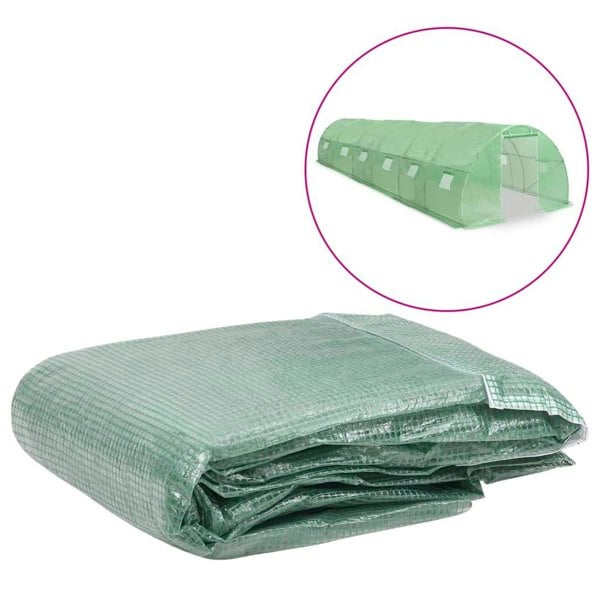 Berkfield Greenhouse Replacement Cover (27 m�__) 300x900x200 cm Green