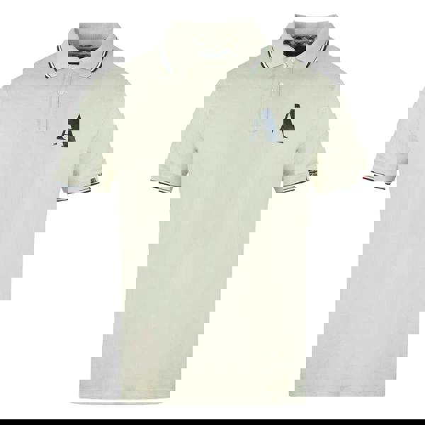 Aquascutum Mens Logo Polo Shirt - Beige - 