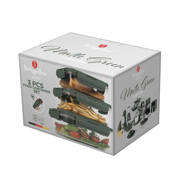 3 Pcs Container Set Berlinger Haus BH8791 | Green