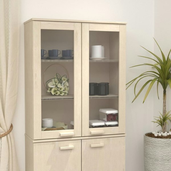 Berkfield Top for Highboard HAMAR Honey Brown 85x35x100cm Solid Wood Pine