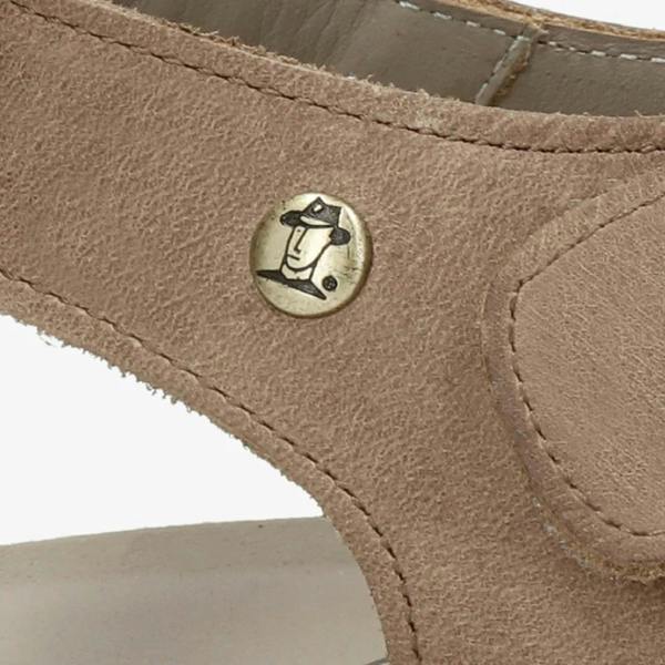 Panama Jack Stanley C8 - Men’s Waterproof Taupe Leather Sandals