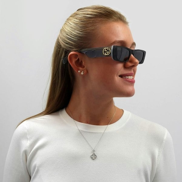 Gucci Sunglasses GG0516S 002 Grey Silver