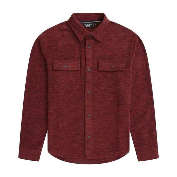 Animal Mens George Fleece Shirt - Red