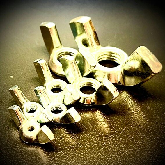 Fixaball Metric Wing Nuts Zinc BZP DIN315 M3 - M12