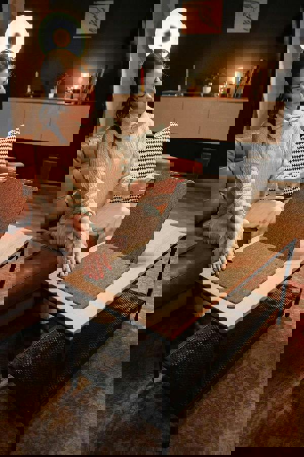 Durable Premium Soft Felt Desk Mat | with Fold Out Phone Holder | 70 x 33 cm