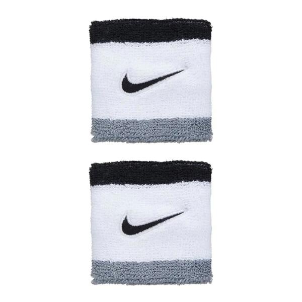 Nike Classic Sweatband (Pack of 2) - White/Grey/Black - 