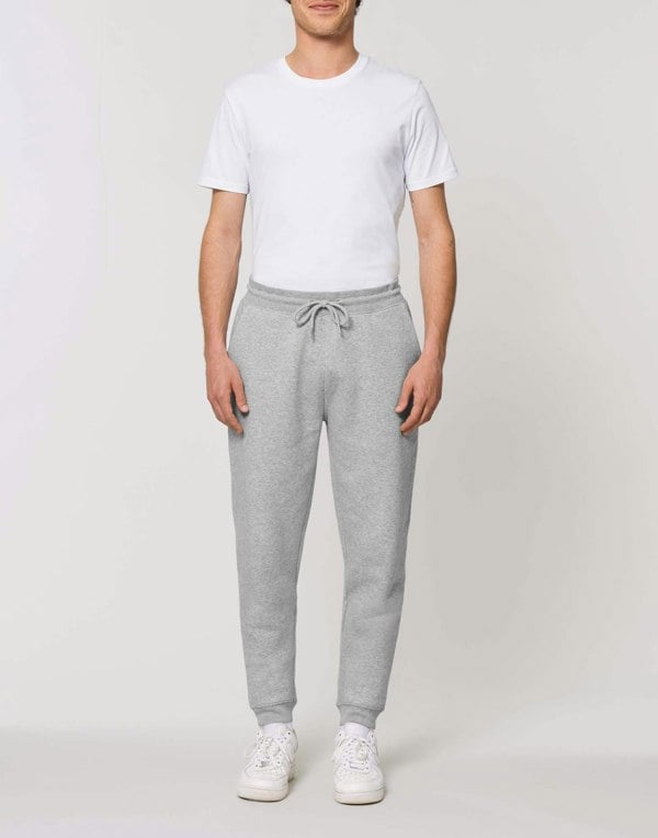 Men's Organic Cotton Relax Joggers – Heather Grey - British Boxers