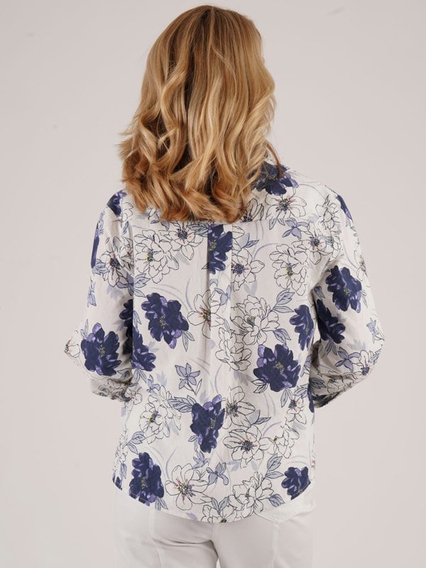 TIGI-Wear Floral Cotton Dobby Shirt