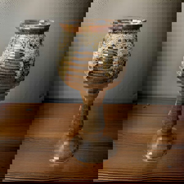 ceramic goblet candle