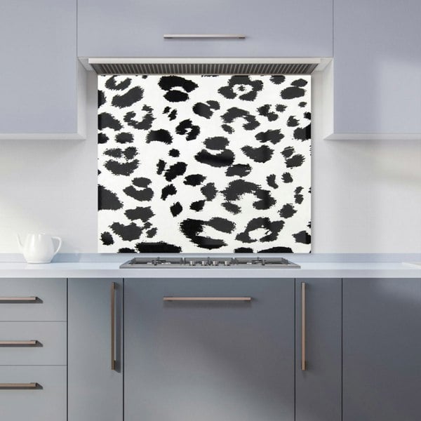 Warren Reed - Designer Black Leopard Print Kitchen Splashback