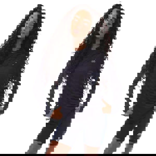 Skins Womens/Ladies Series-3 Long-Sleeved T-Shirt - Navy - 