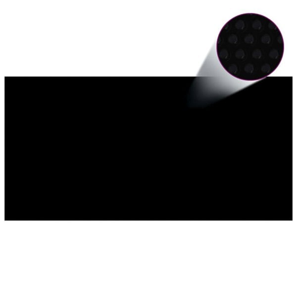 Berkfield Pool Cover Black 600x300 cm PE