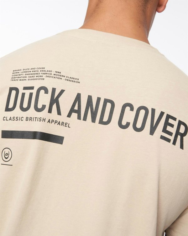 Duck and Cover Heningys T-Shirt - Greige