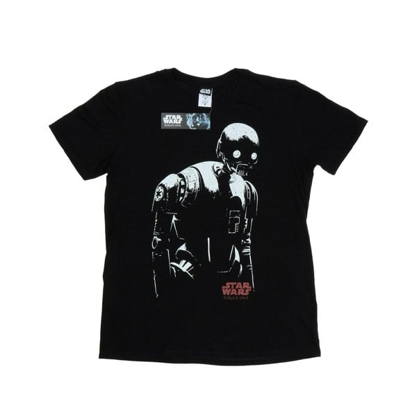 Star Wars Mens Rogue One K-2SO T-Shirt - Black