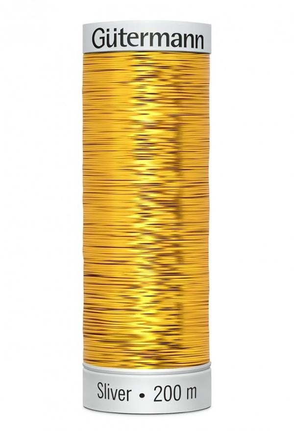 Gutermann Sulky Sliver Embroidery Thread 200m Polyamide, Polyester Thread Suitable For Embroidery