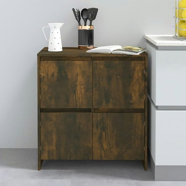 Berkfield Sideboard Smoked Oak 70x41x75 cm Engineered Wood