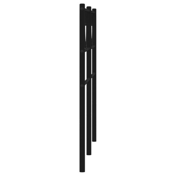 Berkfield Metal Headboard Black 150 cm