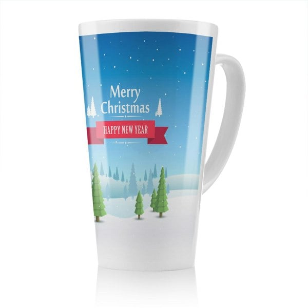 Benjamin Tate Design Merry Christmas Cover Art Dining Latte Mug