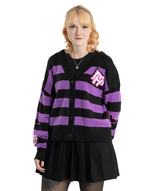 Monster High Womens Purple Alumni Cardigan