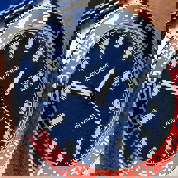 Sekonda Dive Ocean Blue & Red Watch 30196