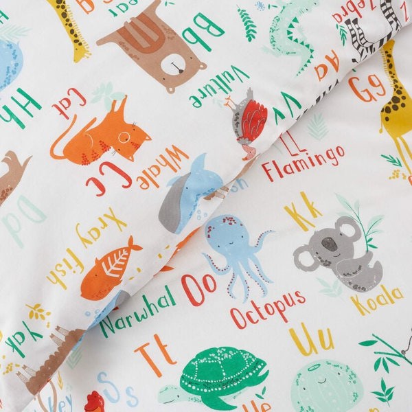 Animal Alphabet Bedding - Happy Linen Company