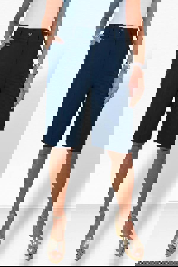 Paulo Due Women's Smart Pleated Tailored Shorts