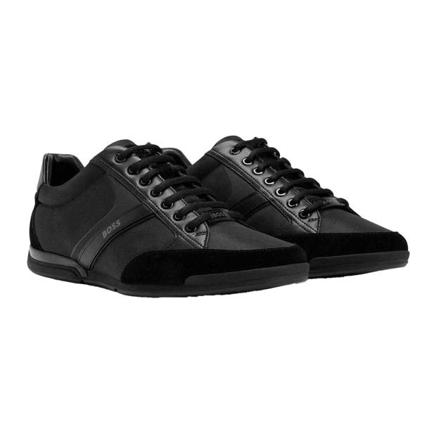 Boss Mens Saturn Low Trainers - Black - 